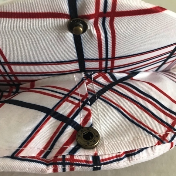 NWOT - ANGELS Plaid Baseball Newsboy Style Cap Hat - Picture 7 of 9